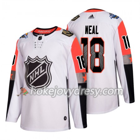 Pánské Hokejový Dres Vegas Golden Knights James Neal 18 2018 NHL All-Star Pacific Division Adidas Bílá Authentic